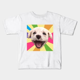 Golden Retriever Dog Face Kids T-Shirt